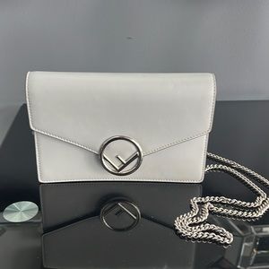 fendi wallet on chain gray